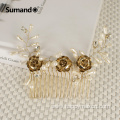 Hot sale fashionable flowers women bling hair clips